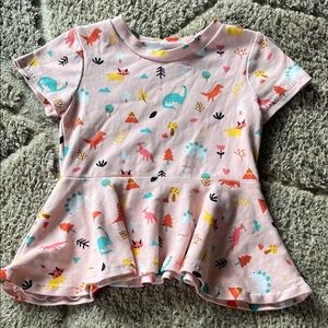 Boutique dinosaur peplum